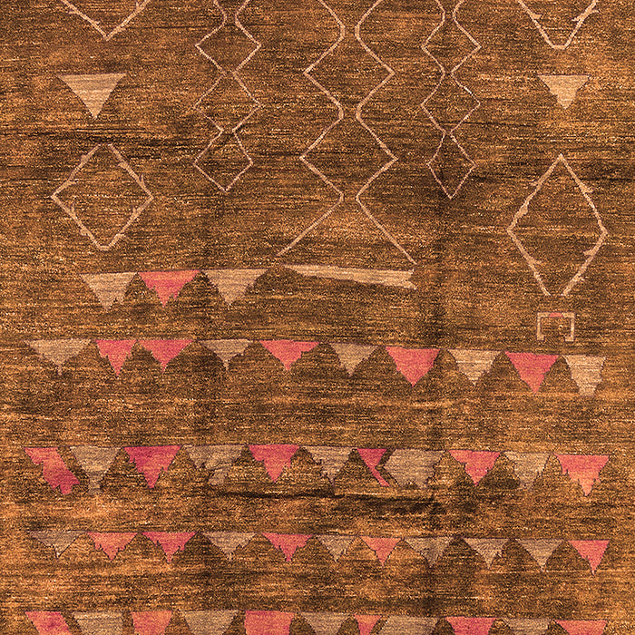 Solid Orange Modern Rug, urb1269org