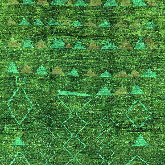 Solid Green Modern Rug, urb1269grn