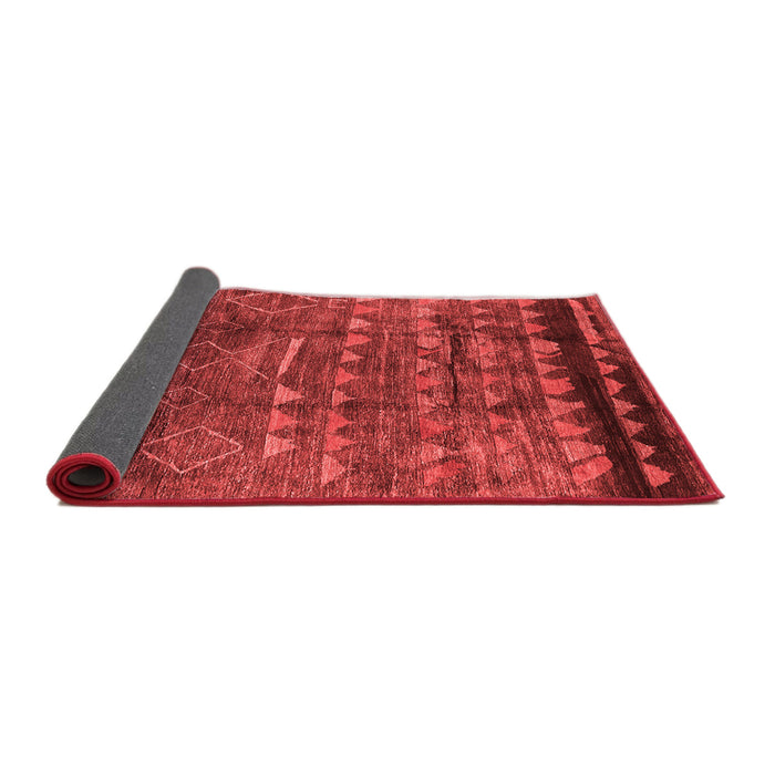 Solid Red Modern Area Rugs