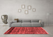 Modern Red Washable Rugs