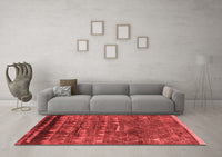 Machine Washable Solid Red Modern Rug, wshurb1269red