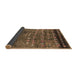 Sideview of Solid Brown Modern Rug, urb1269brn