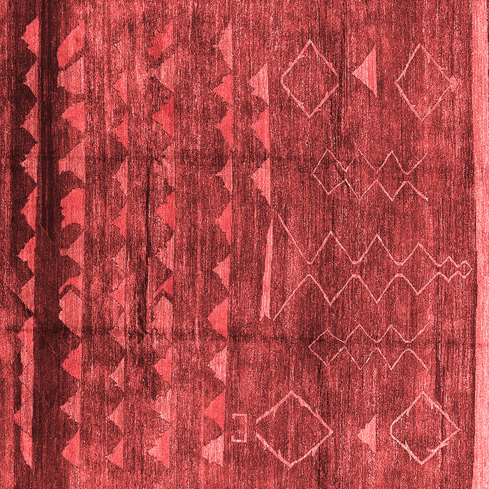 Machine Washable Solid Red Modern Rug, wshurb1269red