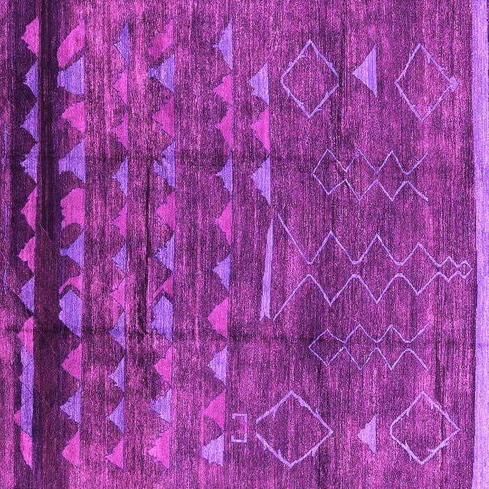 Square Solid Pink Modern Rug, urb1269pnk