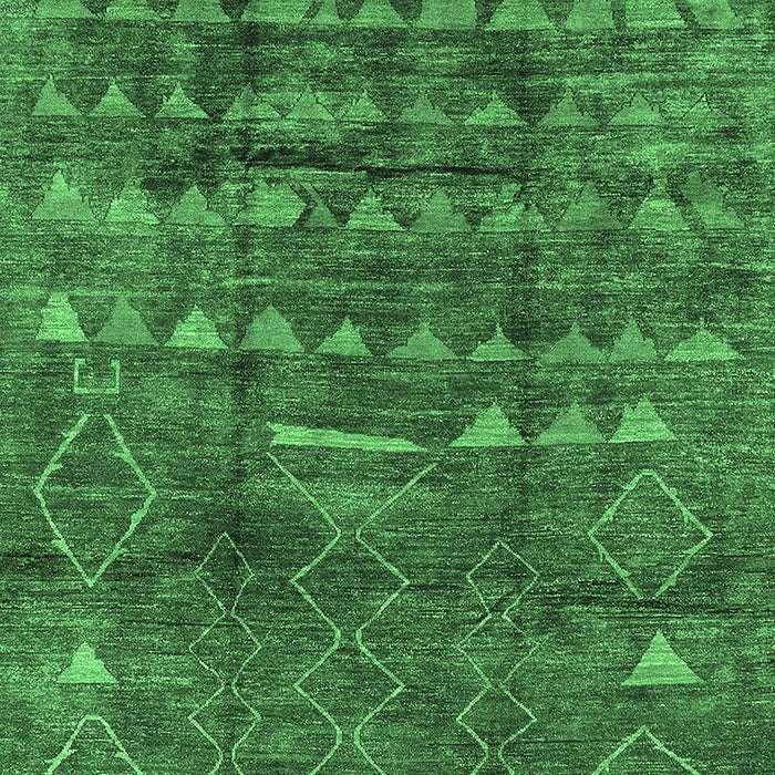 Solid Emerald Green Modern Rug, urb1269emgrn