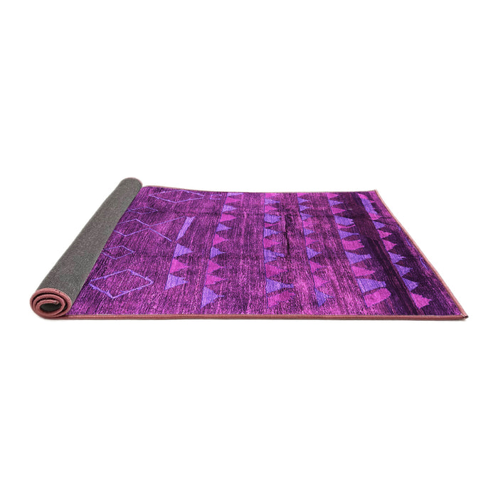 Sideview of Solid Pink Modern Rug, urb1269pnk