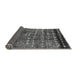 Sideview of Solid Gray Modern Rug, urb1269gry