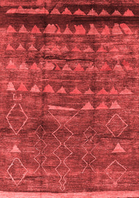 Solid Red Modern Rug, urb1269red