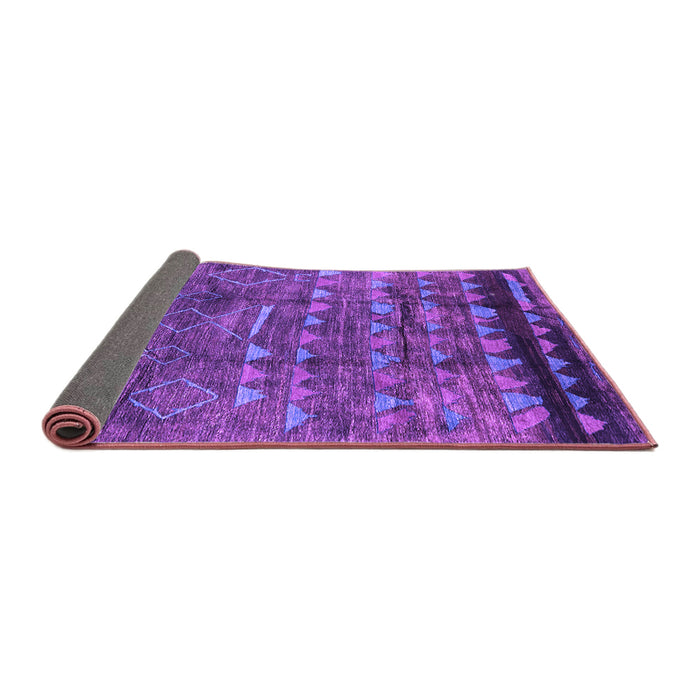 Sideview of Solid Purple Modern Rug, urb1269pur