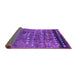 Sideview of Solid Purple Modern Rug, urb1269pur