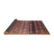 Sideview of Mid-Century Modern Copper Red Pink Solid Rug, urb1270