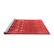 Modern Red Washable Rugs