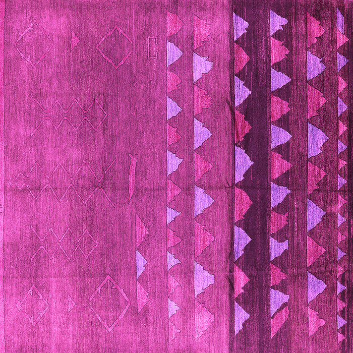 Square Machine Washable Solid Pink Modern Rug, wshurb1270pnk