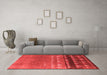 Modern Red Washable Rugs