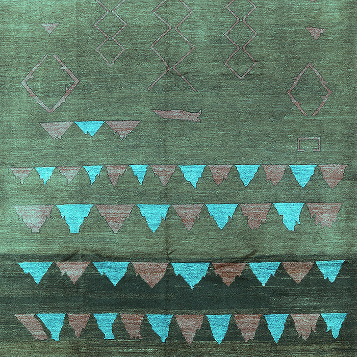 Solid Turquoise Modern Rug, urb1270turq