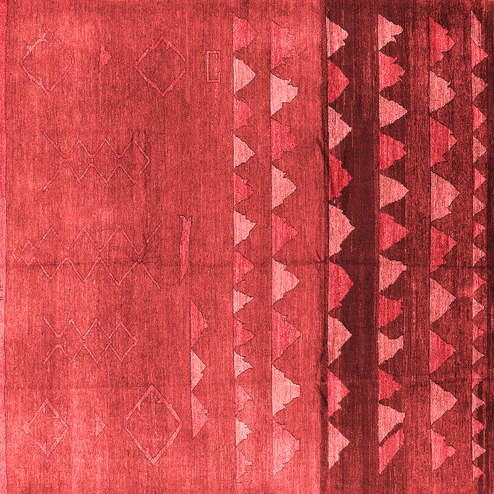 Machine Washable Solid Red Modern Rug, wshurb1270red