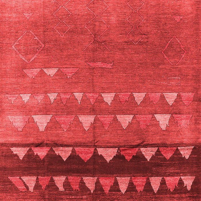 Machine Washable Solid Red Modern Rug, wshurb1270red