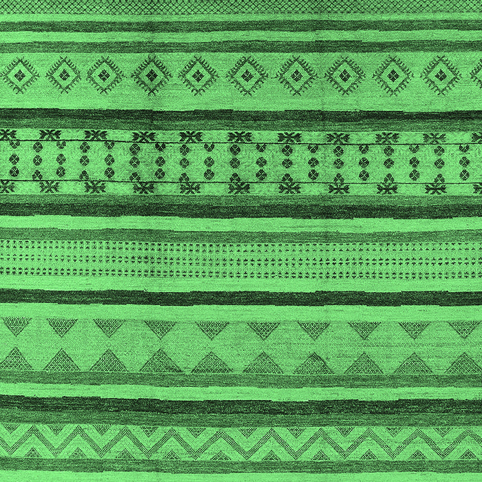 Southwestern Emerald Green Country Rug, urb1271emgrn