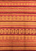 Machine Washable Southwestern Orange Country Area Rugs, wshurb1271org