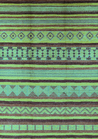 Southwestern Turquoise Country Rug, urb1271turq