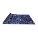 Sideview of Solid Blue Modern Rug, urb1272blu