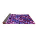 Sideview of Solid Purple Modern Rug, urb1272pur