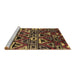 Sideview of Machine Washable Solid Brown Modern Rug, wshurb1272brn