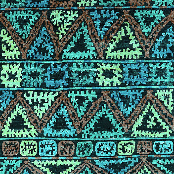 Machine Washable Solid Turquoise Modern Area Rugs, wshurb1272turq