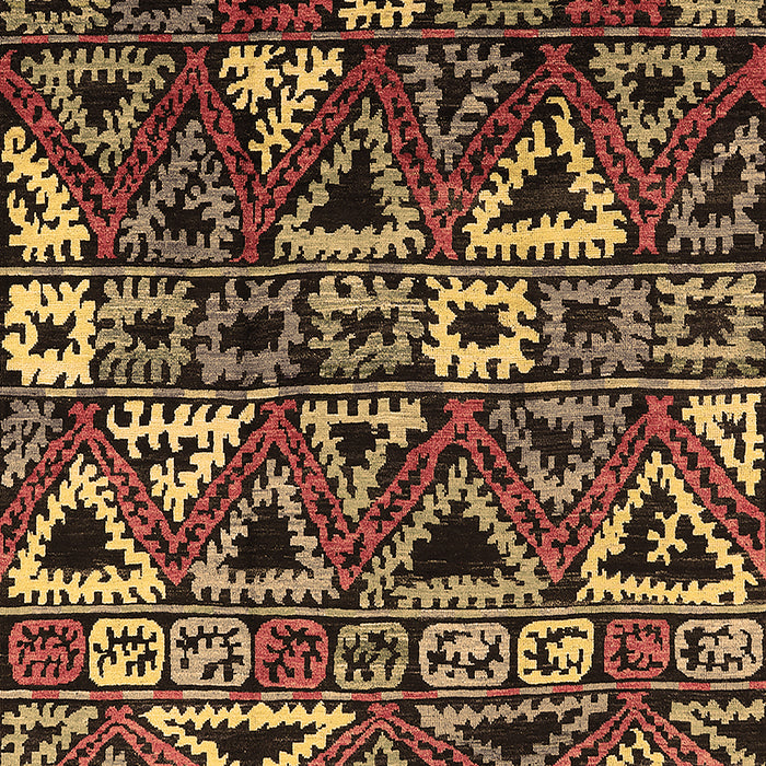 Machine Washable Solid Brown Modern Rug, wshurb1272brn