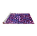 Sideview of Machine Washable Solid Purple Modern Area Rugs, wshurb1272pur