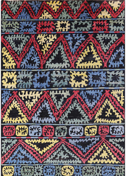 Mid-Century Modern Purple Lily Purple Solid Rug, urb1272