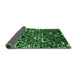 Sideview of Solid Emerald Green Modern Rug, urb1272emgrn