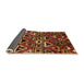 Sideview of Solid Orange Modern Rug, urb1272org