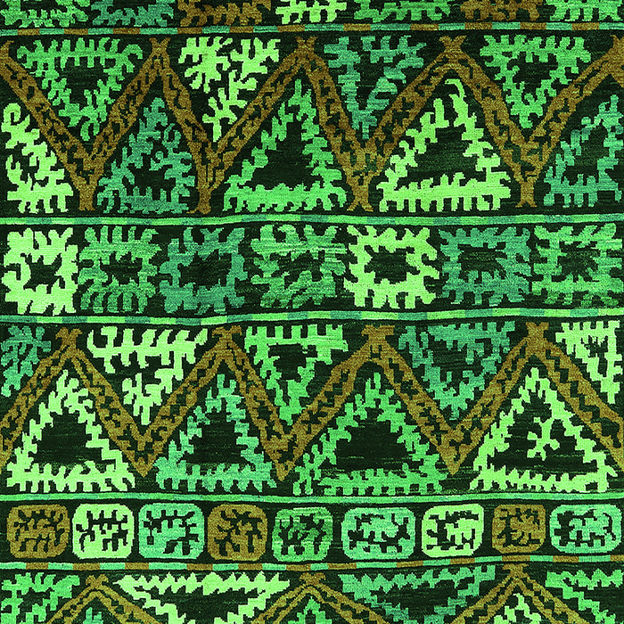 Machine Washable Solid Green Modern Area Rugs, wshurb1272grn