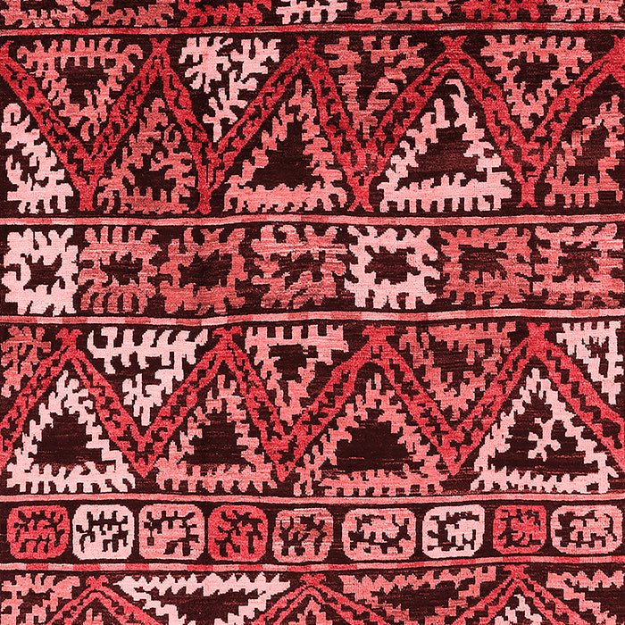 Machine Washable Solid Red Modern Rug, wshurb1272red