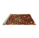 Sideview of Machine Washable Solid Orange Modern Area Rugs, wshurb1272org