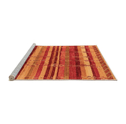 Sideview of Machine Washable Southwestern Orange Country Area Rugs, wshurb1273org