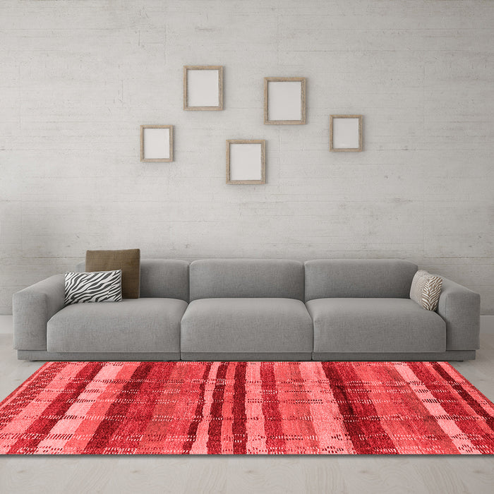 Country Red Washable Rugs