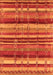 Machine Washable Southwestern Orange Country Area Rugs, wshurb1273org