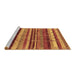 Sideview of Machine Washable Southwestern Brown Country Rug, wshurb1273brn