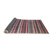 Sideview of Mid-Century Modern Silver Pink Solid Rug, urb1274