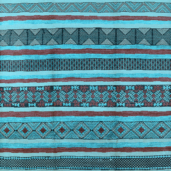 Machine Washable Solid Light Blue Modern Rug, wshurb1274lblu