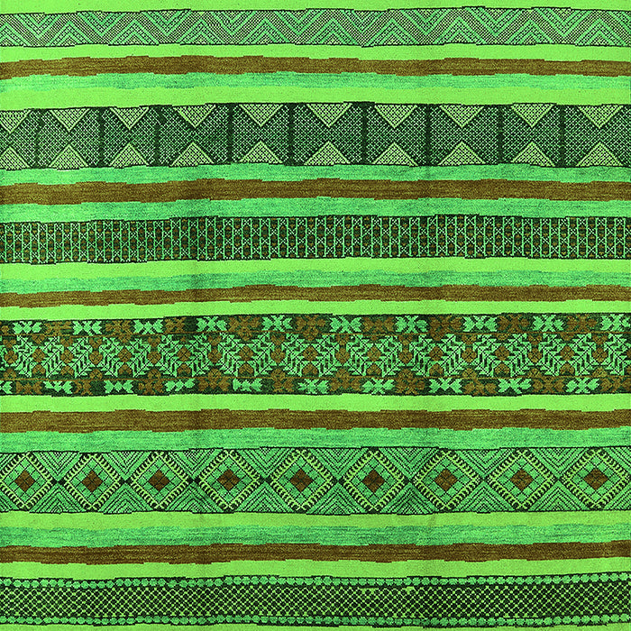 Machine Washable Solid Green Modern Area Rugs, wshurb1274grn