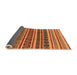 Sideview of Solid Orange Modern Rug, urb1274org