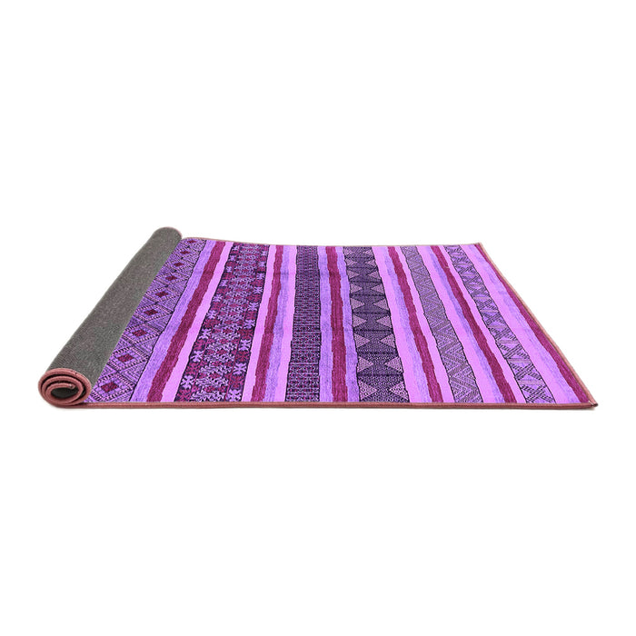 Sideview of Solid Purple Modern Rug, urb1274pur