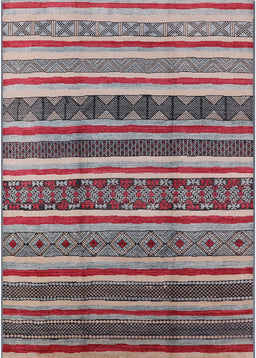 Mid-Century Modern Silver Pink Solid Rug, urb1274