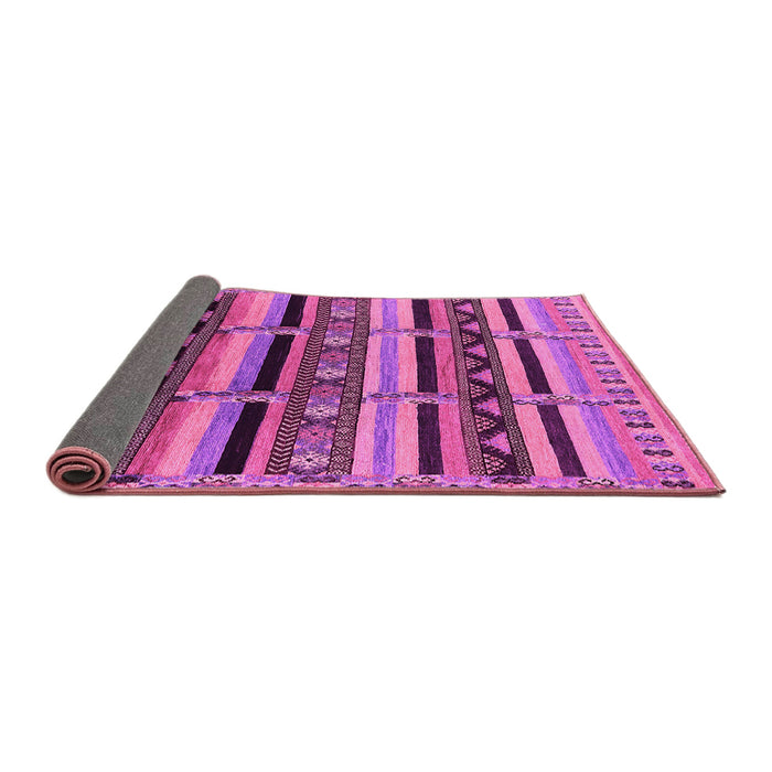 Sideview of Solid Pink Modern Rug, urb1275pnk