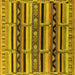 Square Solid Yellow Modern Rug, urb1275yw