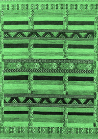 Solid Emerald Green Modern Rug, urb1275emgrn