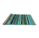 Sideview of Machine Washable Solid Light Blue Modern Rug, wshurb1275lblu